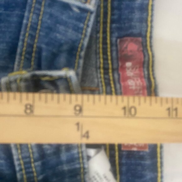 Levis Superlow Bootcut 518 Jeans Womens 9L Medium Wash Denim 32x33 Stretch Retro - Picture 13 of 16